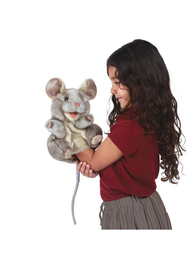 Folkmanis Gray Mouse Hand Puppet - Image 2