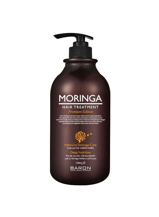 [BARON] MORINGA Hair Treatment Premium Edition 1000ml 33.9 fl oz - For Dry and Damaged Hair