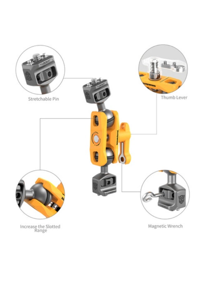SmallRig Magic Arm Support with Dual Ball Heads (1/4”-20 Screws)（BumbleBee Edition）5522 - Image 4