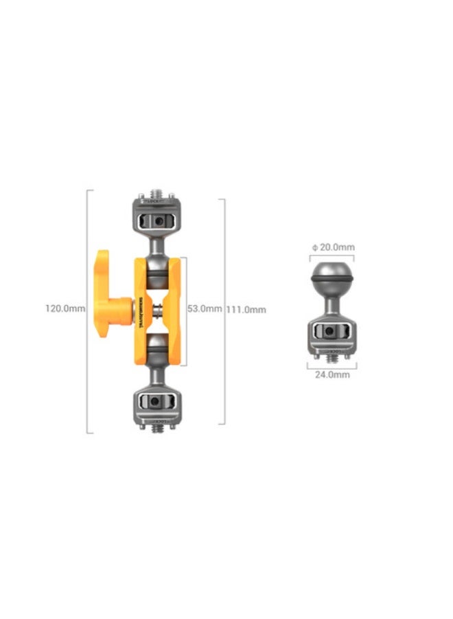 SmallRig Magic Arm Support with Dual Ball Heads (1/4”-20 Screws)（BumbleBee Edition）5522 - Image 3