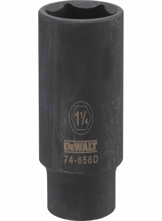 DEWALT DWMT74658OSP 6 Point 1/2" Drive Deep Impact Socket 1-1/4" SAE