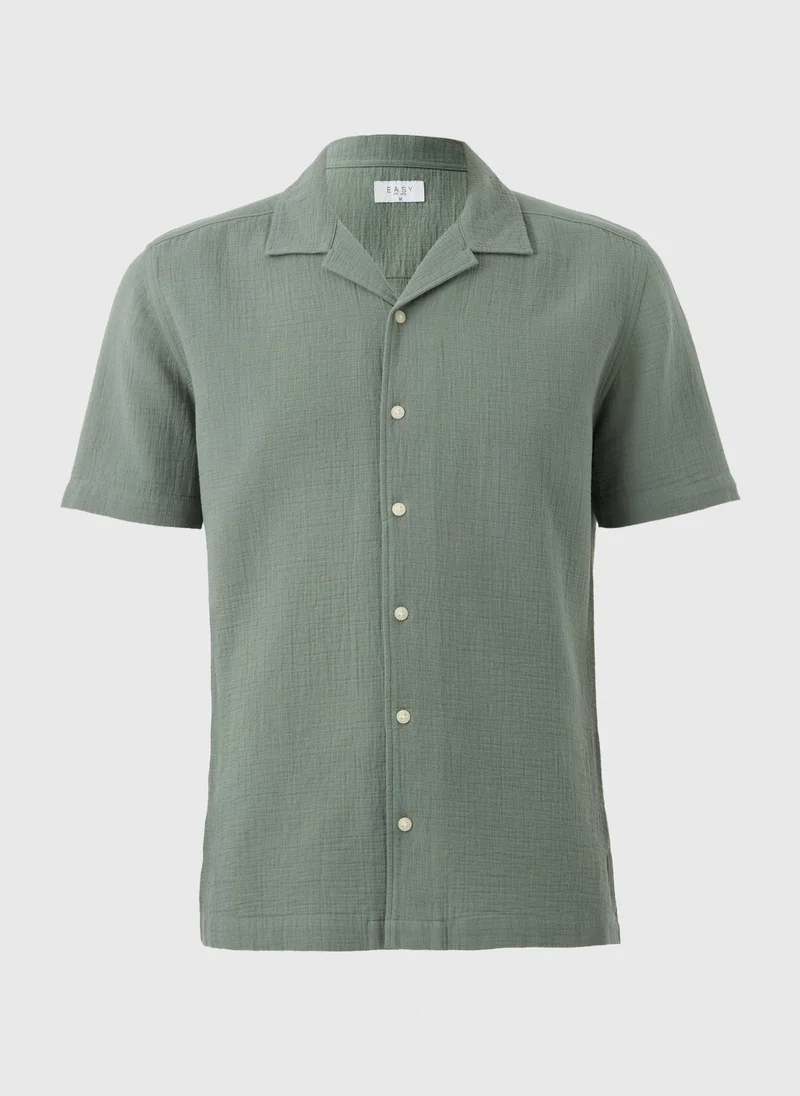 Matalan Sage Double Cloth Shirt