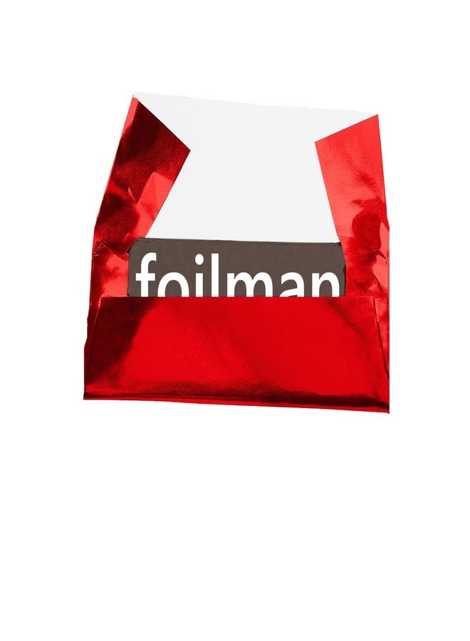 FOILMAN Foil Wrapper - Pack of 100 Candy Bar Wrappers with Thick Paper Backing - Folds and Wraps Well - Best for Wrapping 1.55Oz Candies/Chocolate Bars/Gifts - Size 6 x 7.5-inch (Red) - Image 5