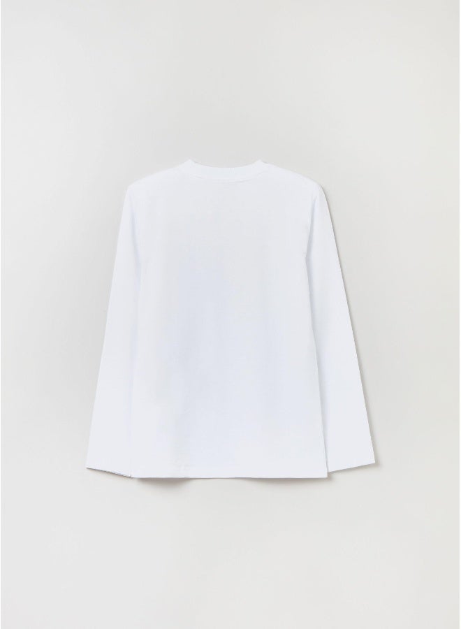 Ovs OVS Grand&Hills Long-Sleeved T-Shirt With Lettering Print - Image 2