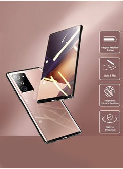GROIC Magnetic Case for Samsung Galaxy S23 Ultra 6.8", Double Sided HD Tempered Glass Fingerprint Unlock Super Magnetic Adsorption Metal Bumper Frame 360° Full Protective Phone Cover  - Image 5