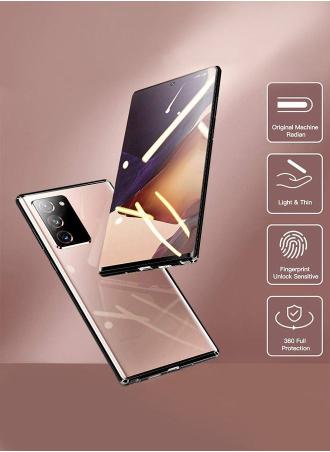 GROIC Magnetic Case for Samsung Galaxy S23 Ultra 6.8", Double Sided HD Tempered Glass Fingerprint Unlock Super Magnetic Adsorption Metal Bumper Frame 360° Full Protective Phone Cover  - Image 5