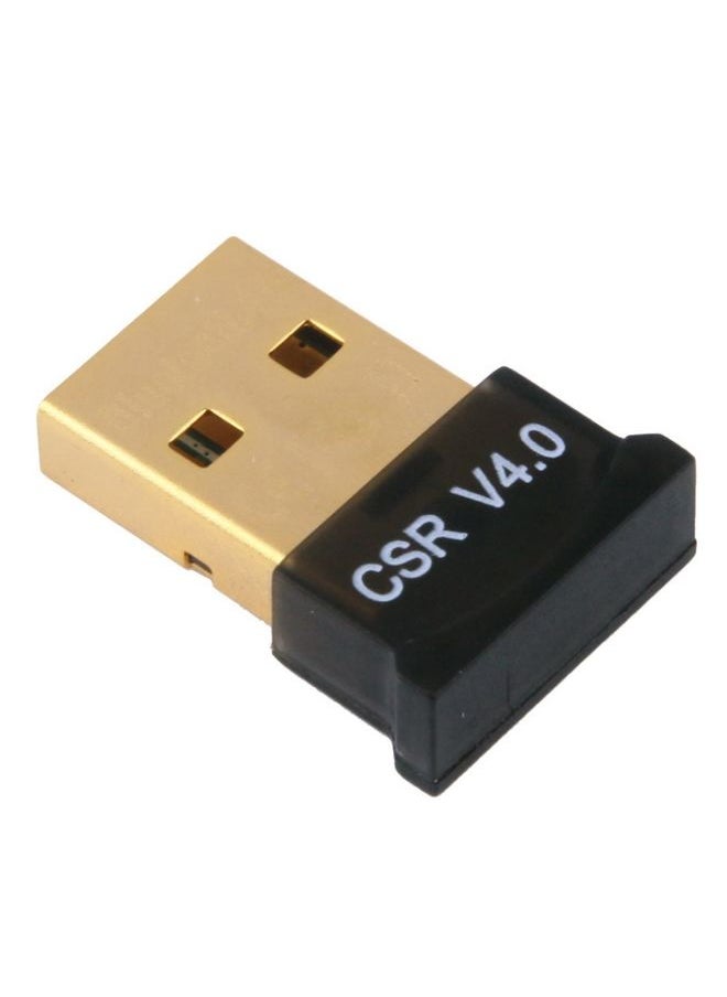 BURAQ - Micro Bluetooth 4.0 + EDR USB Adapter(V4.0), Transmission Distance: 30m(Black) - Image 1