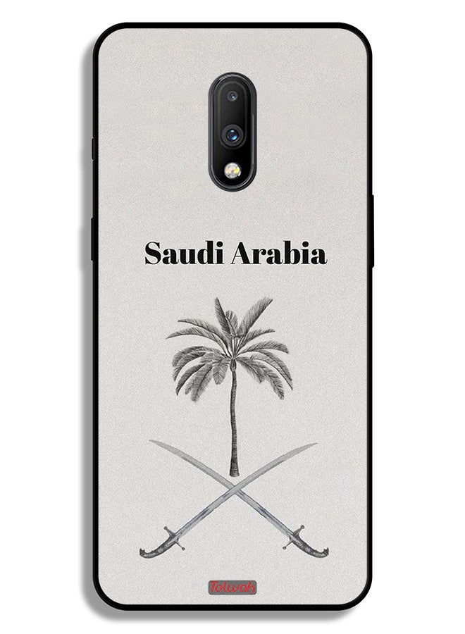 Tolwak OnePlus 7 Protective Case Cover Kingdom Of Saudi Arabia Sign Art - Image 2