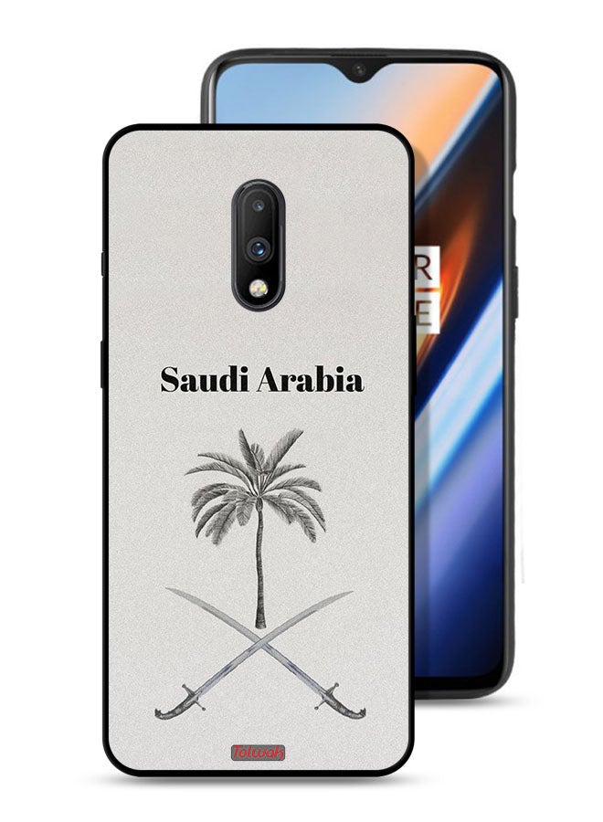 Tolwak OnePlus 7 Protective Case Cover Kingdom Of Saudi Arabia Sign Art - Image 1