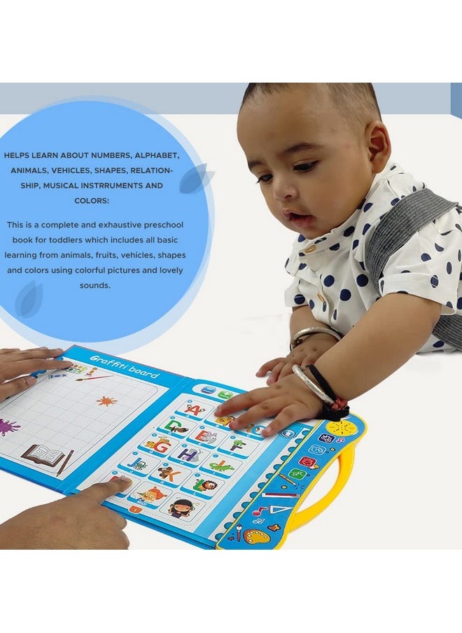 أن أتش آر كتاب ذكاء الأطفال من NHR، كتاب تعليم الحروف والكلمات الإنجليزية بالصوت، ألعاب تعليمية ممتعة، أنشطة بالأرقام والأشكال والحيوانات، كتاب تعليم صوتي للأطفال الصغار (كتاب إلكتروني، متعدد اللغات)  - Image 3