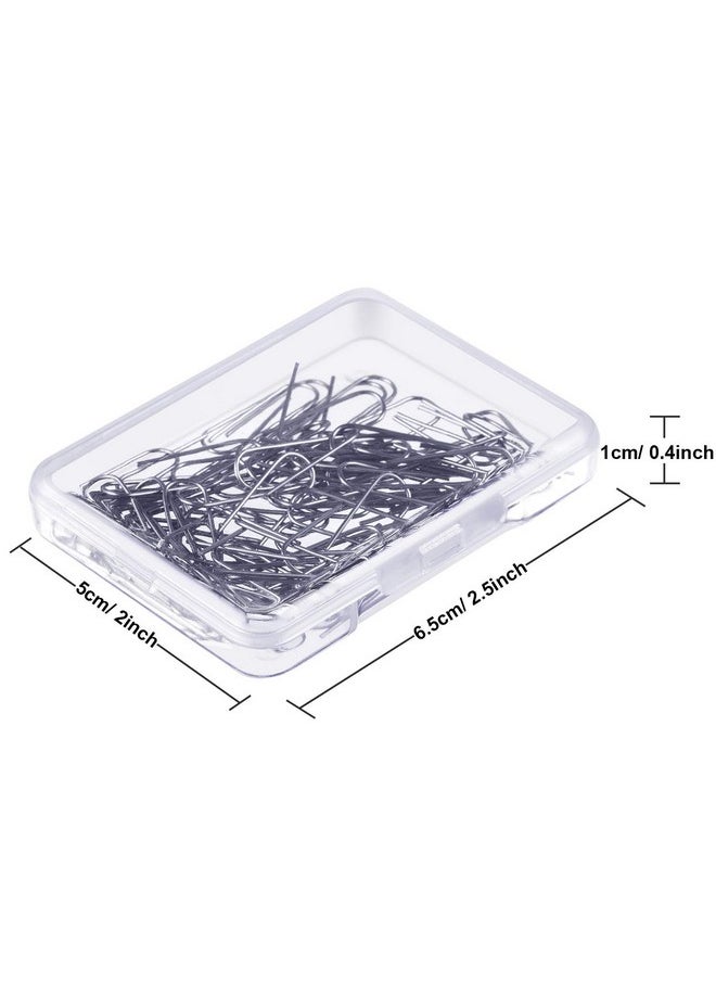 Hotop - Hotop 100 Pcs High Temperature Nichrome Wire Jump Rings, 21 Gauge with Plastic Storage Box, U Hanger Hooks for Hobbyists DIY Pendant, Ceramic Ornaments, Fusing in Glass - Image 1