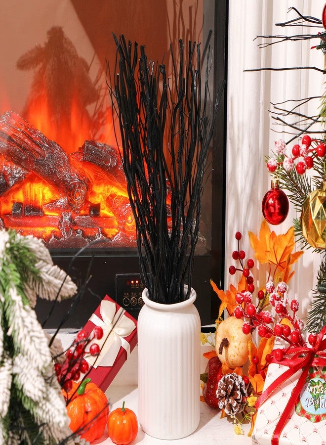 Xinnun 50 Pcs Curly Willow Branches Decorative Dried Willow Vase Filler Tree Branches for Artificial Twigs Sticks for DIY Crafts Home Decor(Black,15.75 Inch) - Image 4