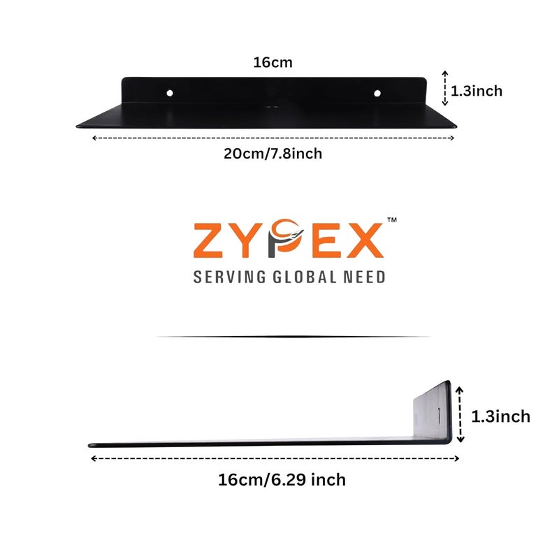 ZYPEX Shelf Wall Mounted Storage Shelves for Kitchen Bathroom Bedroom Office WiFi Router Holder Wall Shelves Setup Box Stand for Home 78 INCH - Image 3