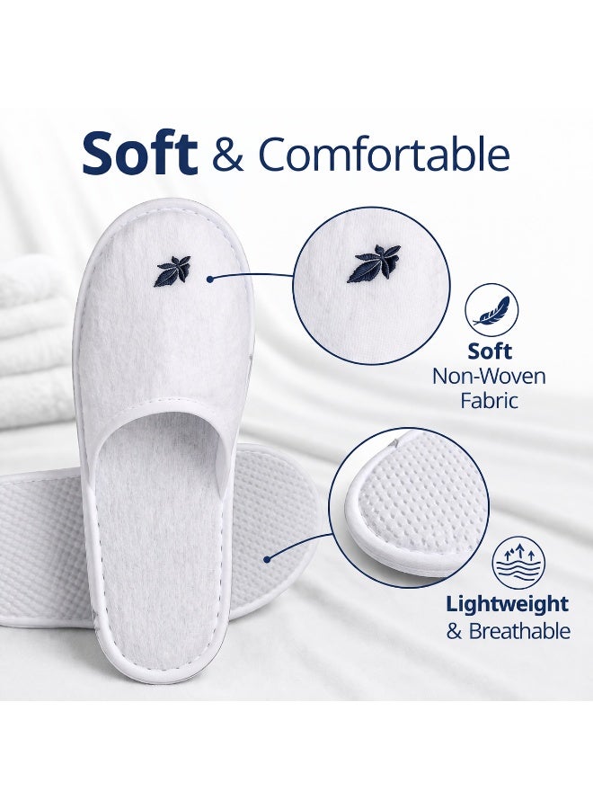Bliss Casa Disposable Hotel Slippers, Closed Toe, Soft & Comfortable, Non-Slip Sole, Individually Packed, Ideal for Hotels, Spa & Guest Use - Image 4
