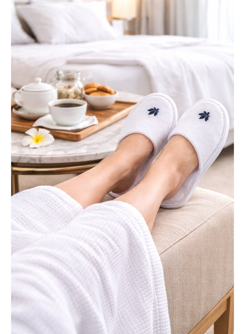 Bliss Casa Disposable Hotel Slippers, Closed Toe, Soft & Comfortable, Non-Slip Sole, Individually Packed, Ideal for Hotels, Spa & Guest Use - Image 5