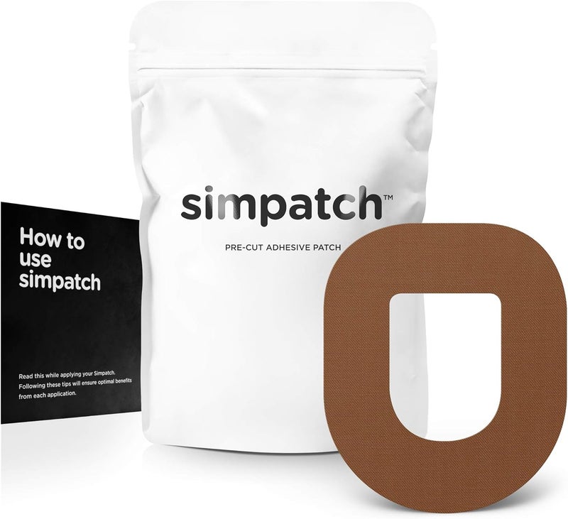SIMPATCH SIMPATCH Adhesive Patch for OmniPod - Pack of 25 - Multiple Colors Available (Brown)