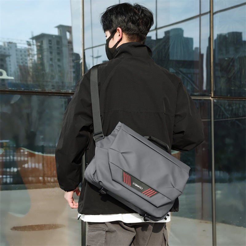 Handbag Large Capacity Waterproof Portable Men'S Simple Casual Crossbody Multifunctional Motorcycle Shoulder Travel Bag - Image 3