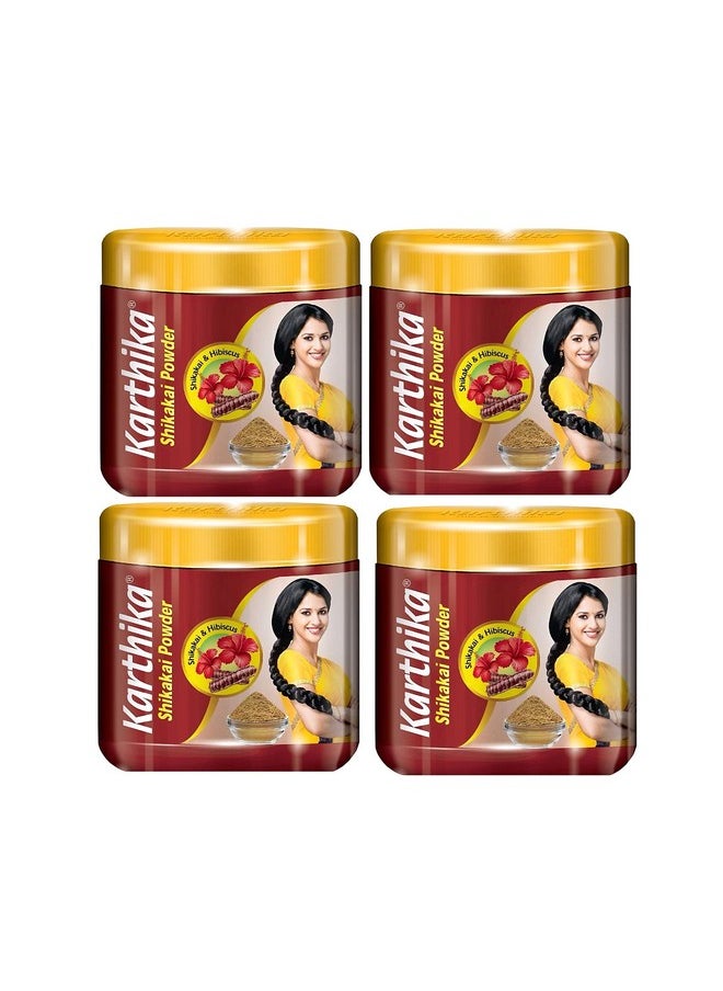 Karthika مسحوق شيكاكاي 180 جرام (عبوة من 4 قطع)  - Image 1
