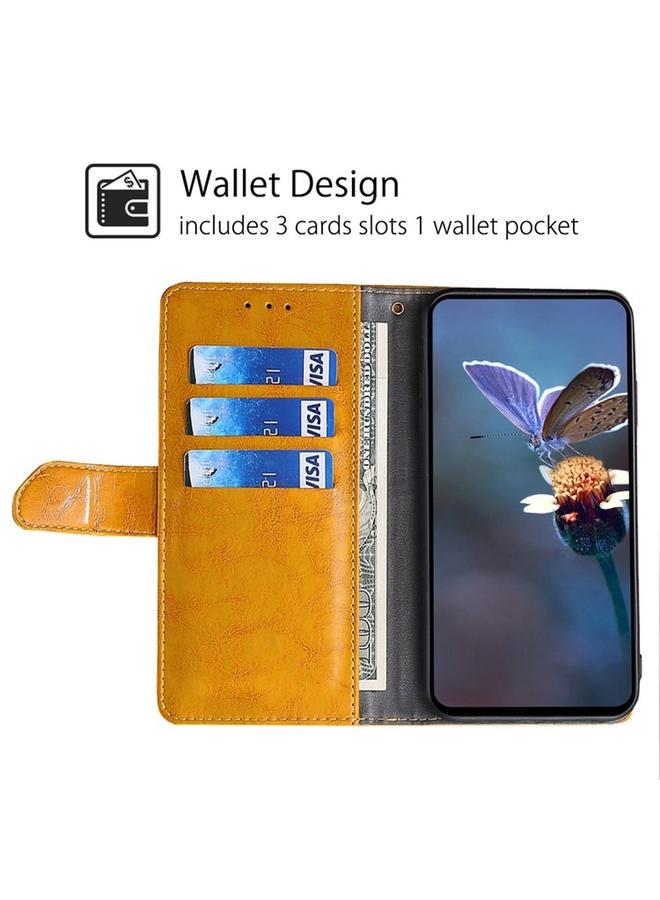 اس-توب جراب هاتف Itel S24 4G مصنوع من الجلد بخياطة هندسية - Image 2