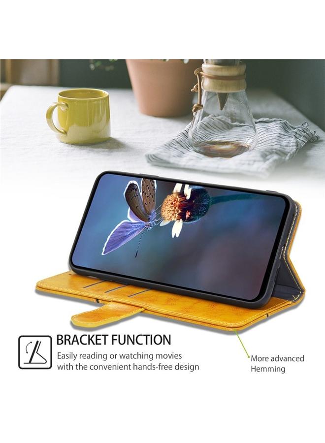 اس-توب جراب هاتف Itel S24 4G مصنوع من الجلد بخياطة هندسية - Image 3