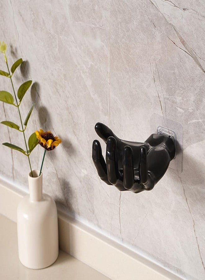 Ximimark 2 pcs Hand Shaped Soap Holder, Wall Mounted Strong Adhesive Hook for Home Storage of Keys and Earphones, Punch-Free Traceless Soap Storage Rack, Bathroom Accessories - Image 5