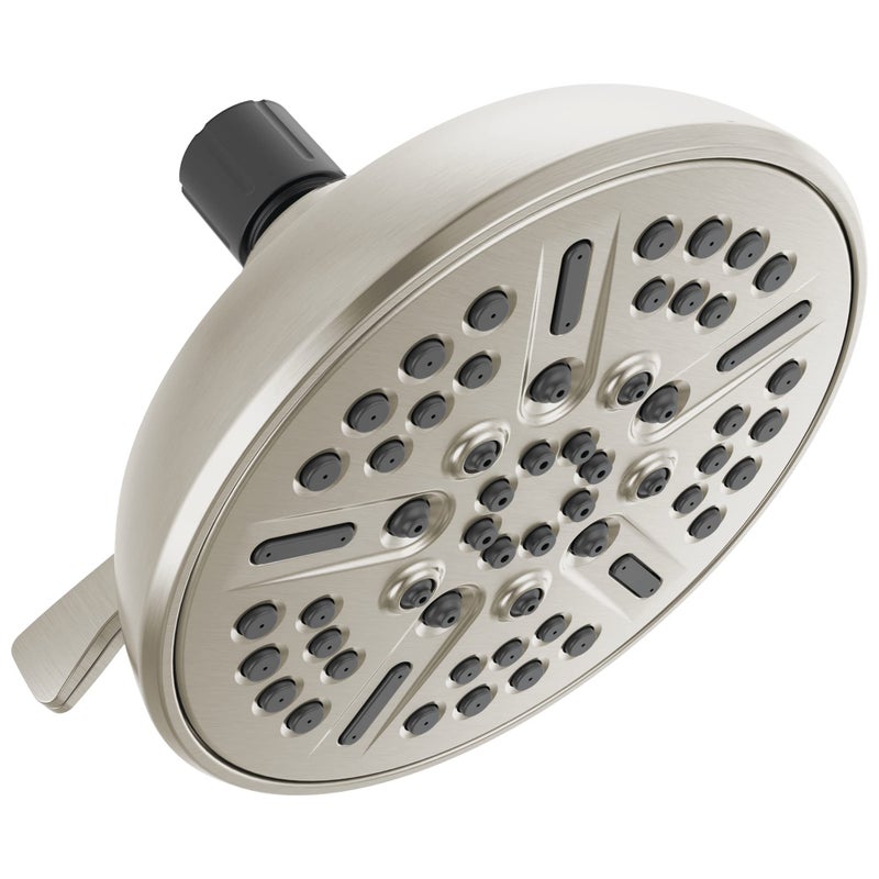 Delta Faucet 8-Spray Touch-Clean Shower Head Brushed Nickel, Delta Shower Heads, Showerhead, Brushed Nickel Shower Head, 2.5 GPM Water Flow, Stainless 75898CSN - Image 1