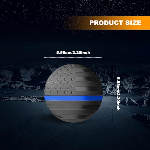 WINUERK 4PCS American Flag Wheel Center Caps Stickers, 56mm/2.2 Inch Wheel Rim Hub Caps, Waterproof USA Flag Wheel Hub Center Cap Emblems, Automotive Exterior Decals Accessories Fit Most Cars - Image 2