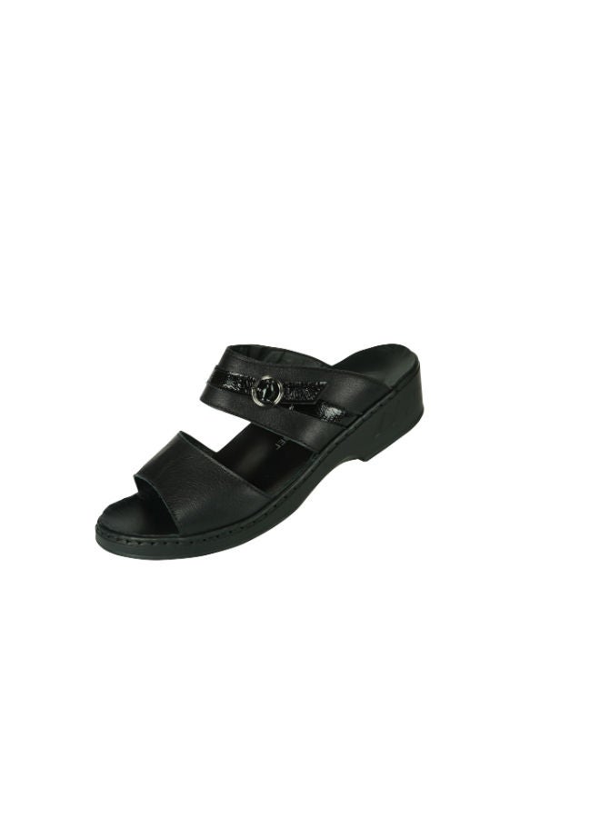 Josef Seibel Ladies Comfort Wedge Sandals 08830-AR50100 Black 36 - Image 3