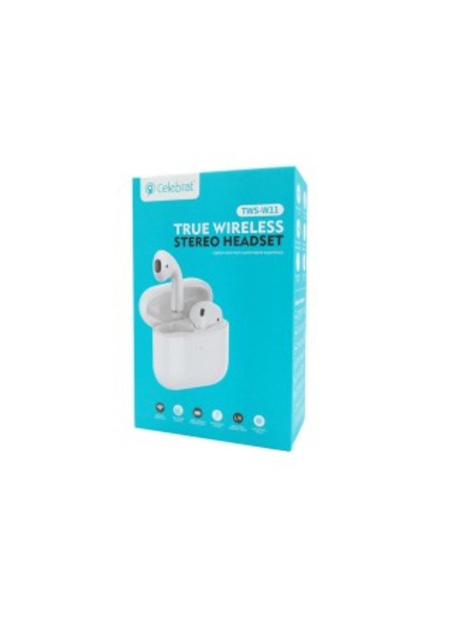 Celebrat - TWS-W11 Wireless Earbuds: High-Quality Sound and True Wireless Freedom - Image 1