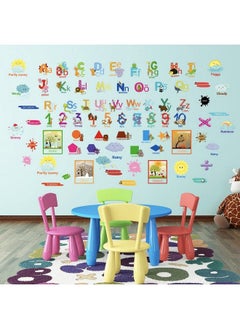 Chinco 9 Sheets Kids Alphabet Wall Decals Educational Number Wall Stickers Decals Colorful Abc Animal Learning Wall Decals Peel And Stick Removable Stickers For Toddlers Classroom Nursery Bedroom  - Image 3
