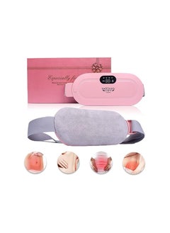 Generic Electric Heating Belt for Women – Pain Relief with 3 Heat Levels & 4 Massage Modes, Portable & Rechargeable – Pink  - Image 1