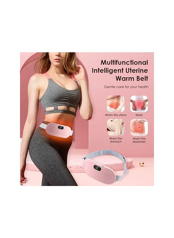 Generic Electric Heating Belt for Women – Pain Relief with 3 Heat Levels & 4 Massage Modes, Portable & Rechargeable – Pink  - Image 2