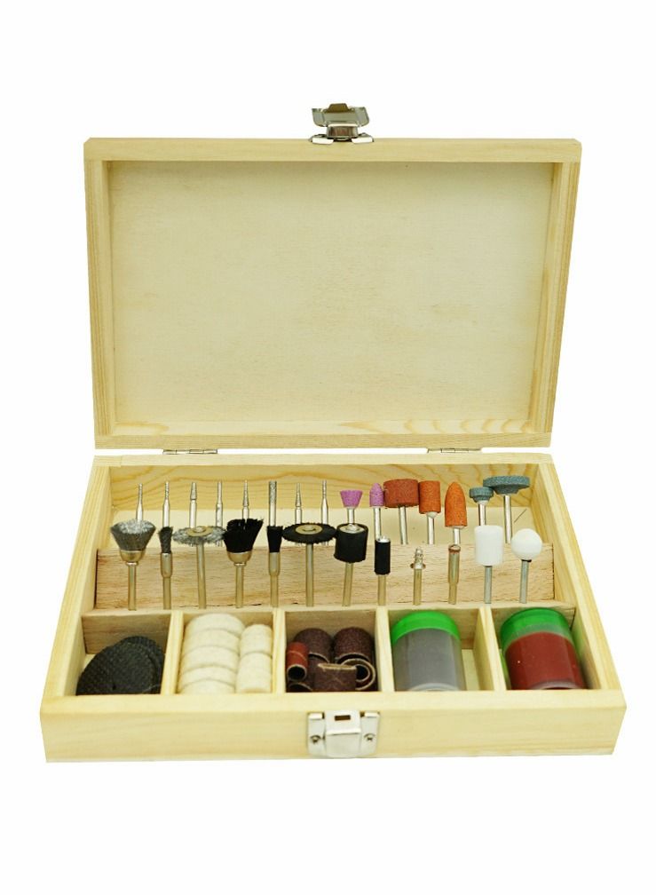 Rotary tool accessories kit for sanding polishing cutting carving wood stone jewelry glass stone ceramic Compatible with Dremel tool kit 100pcs  - Image 1