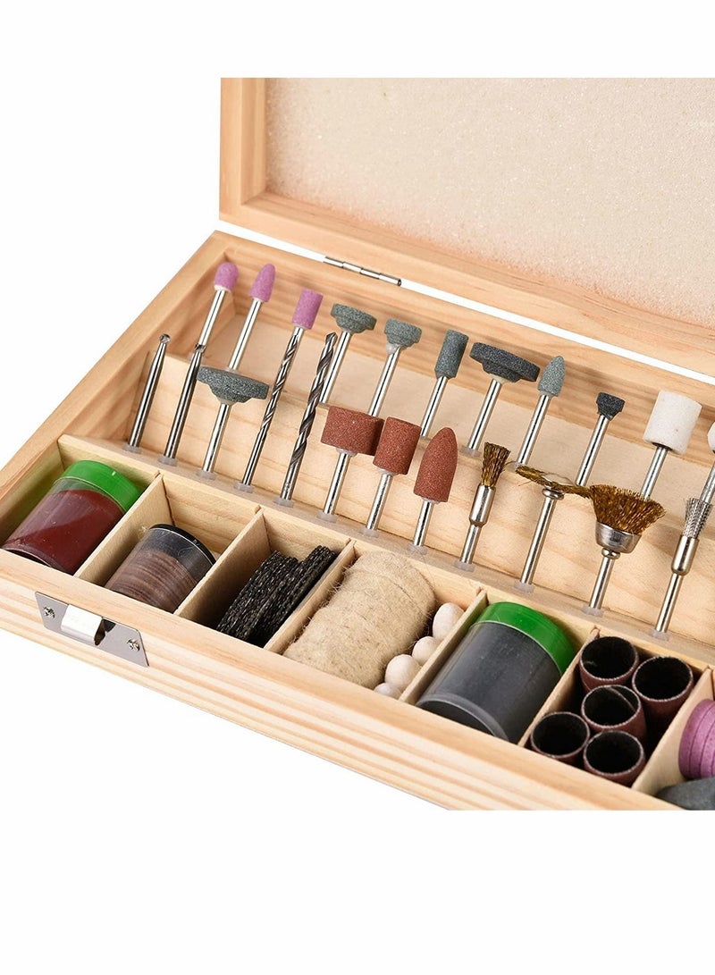 Rotary tool accessories kit for sanding polishing cutting carving wood stone jewelry glass stone ceramic Compatible with Dremel tool kit 100pcs  - Image 3