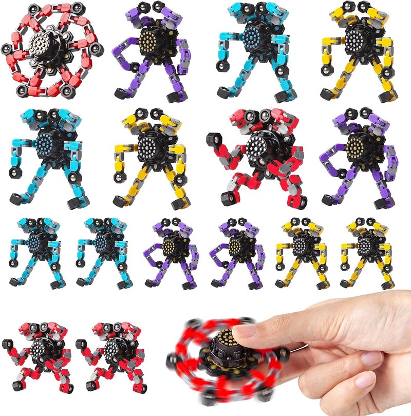 Gokeey Transformable Fidget Spinners - 4pcs for Kids & Adults, Stress Relief Toys - Image 1