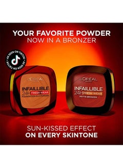 L'OREAL PARIS Infallible 24H Fresh Wear Bronzer 350 Medium  - Image 3