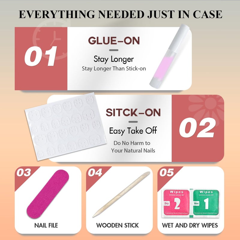 KQueenest Mint Green French Tip Press On Nails Short Almond, 30 Pcs Acrylic Press On Nails With Glue, Glossy Soft Gel Short Fake Nails Press ons, Reusable Natural Nude Glue on Nails for Women Summer - Image 3