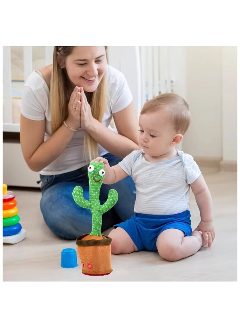 Funny Voice Repeating Rechargeable Talking Cactus Toy for Kids | Funny Gift Toys for Kids - Image 4
