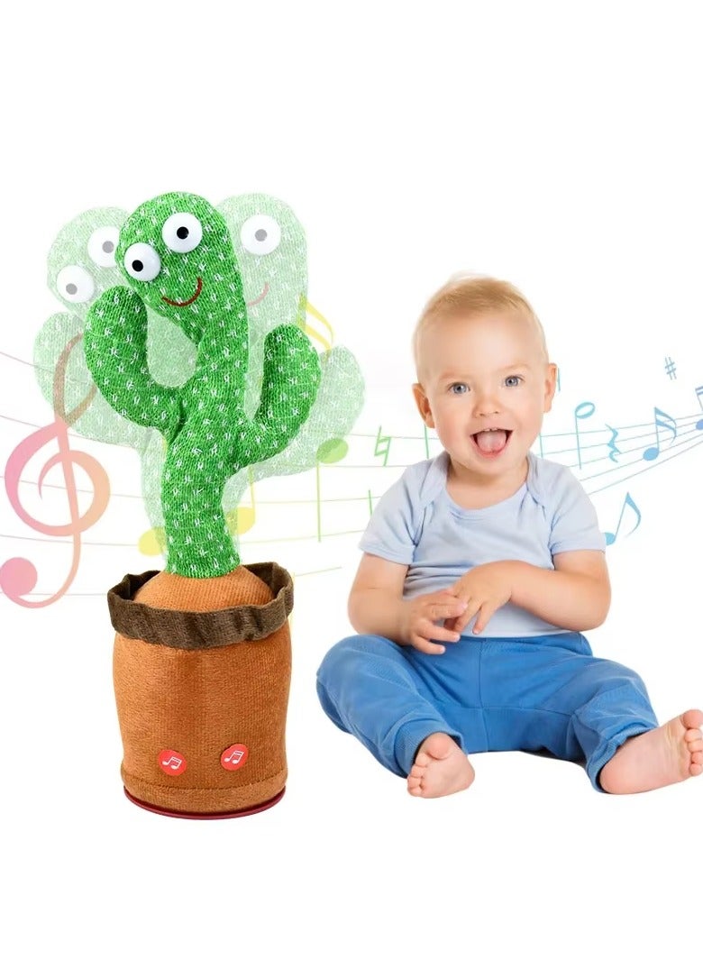 Funny Voice Repeating Rechargeable Talking Cactus Toy for Kids | Funny Gift Toys for Kids - Image 2
