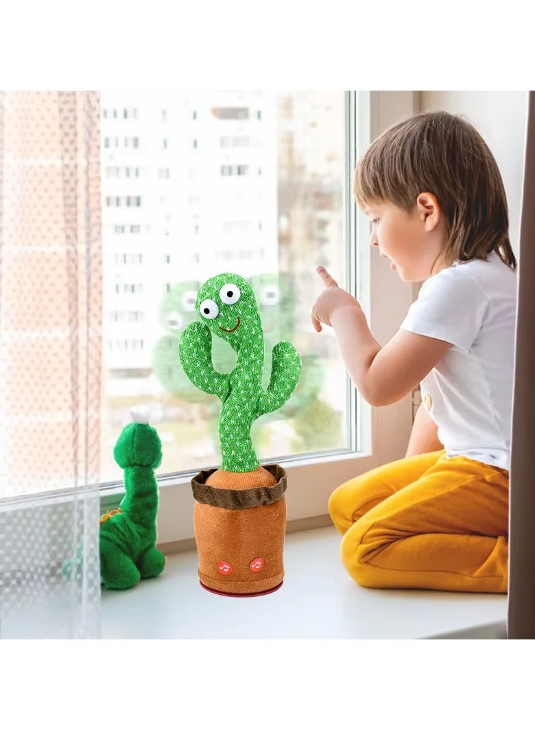 Funny Voice Repeating Rechargeable Talking Cactus Toy for Kids | Funny Gift Toys for Kids - Image 3