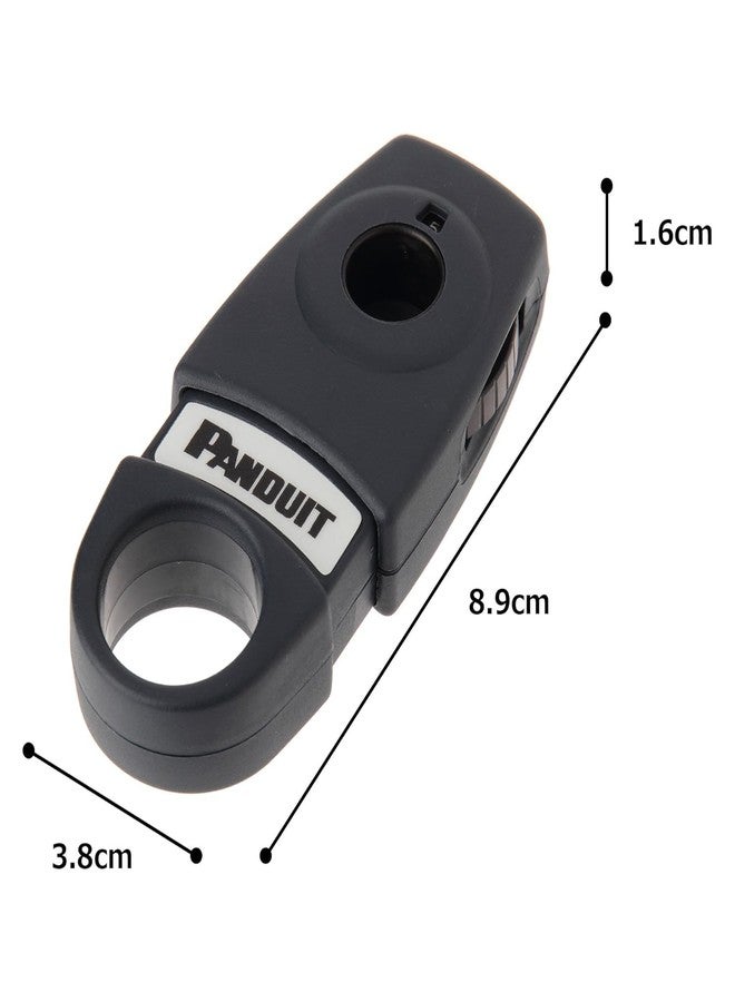 Panduit CJAST Adjustable Single-Handed Cable Jacket Stripping Tool, Black - Image 2