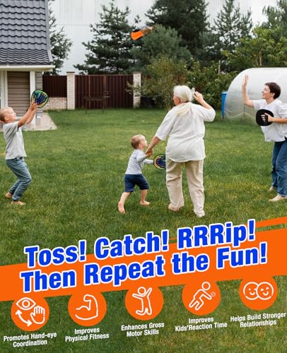 Aywewii Toss and Catch Ball Game Baseball Glove Style Toddler Activity Toys for Boys Girls 3 4 5 68 Year Old Birthday Gifts Easter Basket Stuffers Kids Outdoor Indoor Games for Beach Yard Lawn - Image 5