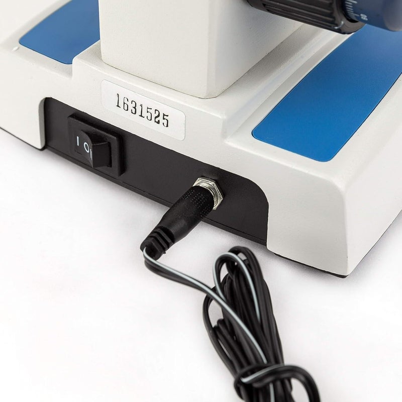 AmScope AmScope M158C2LE2 Compound Monocular Microscope WF10x and WF25x Eyepieces 40x1000x Magnification Upper and Lower LED Illumination Brightfield SingleLens Condenser Coaxial Coarse and Fine Focus Plain Stage 110V Includes 2MP Camera and Software  - Image 5