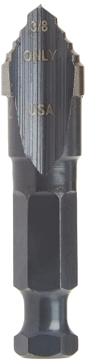 Irwin Tools - 10312ZR Unibit #12 3/8-Inch Step-Drill Bit, 1/4-Inch Shank (10312) Black - Image 2