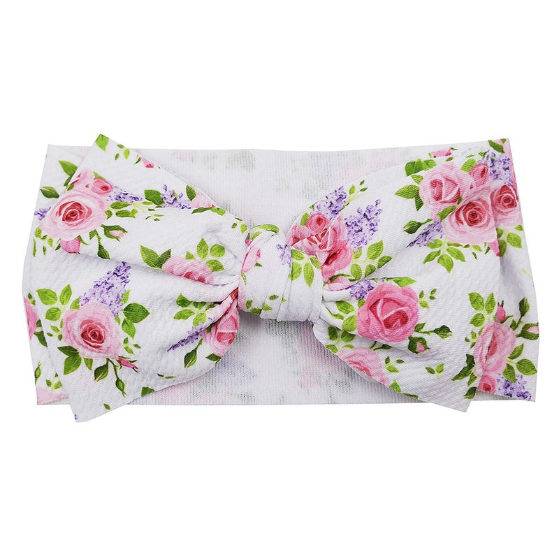 Children's Printed Bow Hairband Bohemian Baby Headband Baby Hairband - Image 1