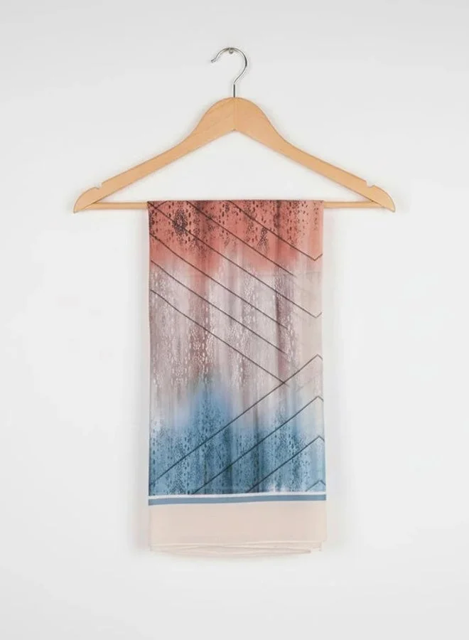 عبايات لمحة طرحة سموك آرت – شيفون بنقشة فنية بتدرجات السموكي