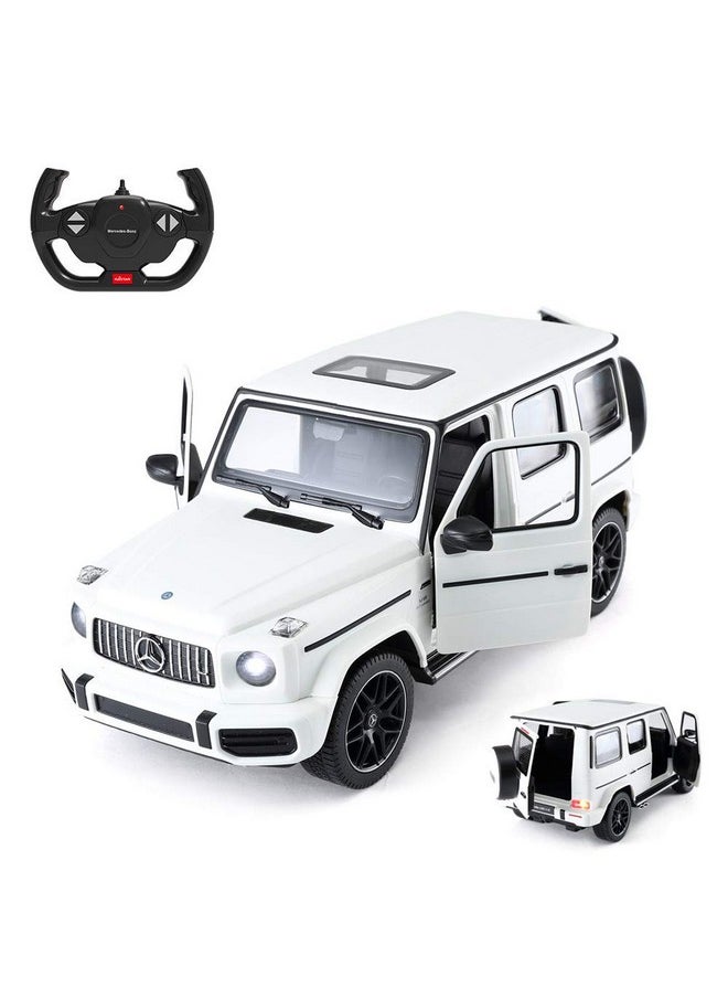 RASTAR - RASTAR Off-Road Remote Control Car, 1:14 Mercedes-AMG G63 R/C Off-Roader Toy Car, Doors Open/Working Lights - White/2.4Ghz - Image 1