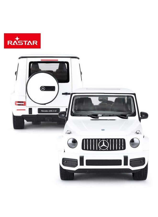 RASTAR - RASTAR Off-Road Remote Control Car, 1:14 Mercedes-AMG G63 R/C Off-Roader Toy Car, Doors Open/Working Lights - White/2.4Ghz - Image 1