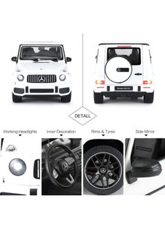 RASTAR RASTAR Off-Road Remote Control Car, 1:14 Mercedes-AMG G63 R/C Off-Roader Toy Car, Doors Open/Working Lights - White/2.4Ghz  - Image 5