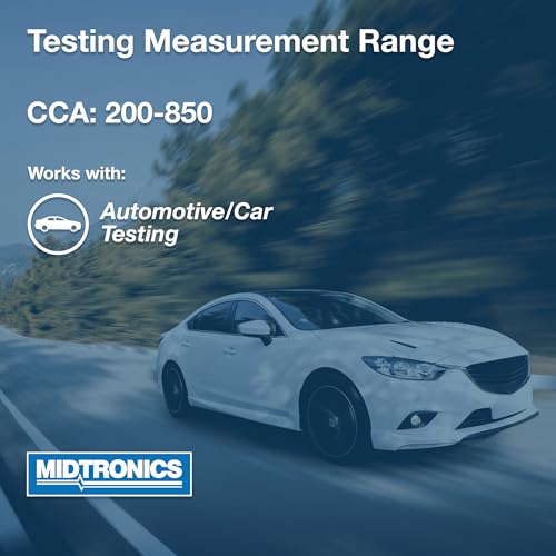 Midtronics ميدترونيكس - أداة تشخيص بطارية السيارات المتقدمة 12 فولت، مختبر النظام الكهربائي، PBT-200 - مختبر تحميل البطارية 200-850 CCA، نظام بدء التشغيل والشحن - اختبار التوصيل - تشخيص الخدمة - Image 5